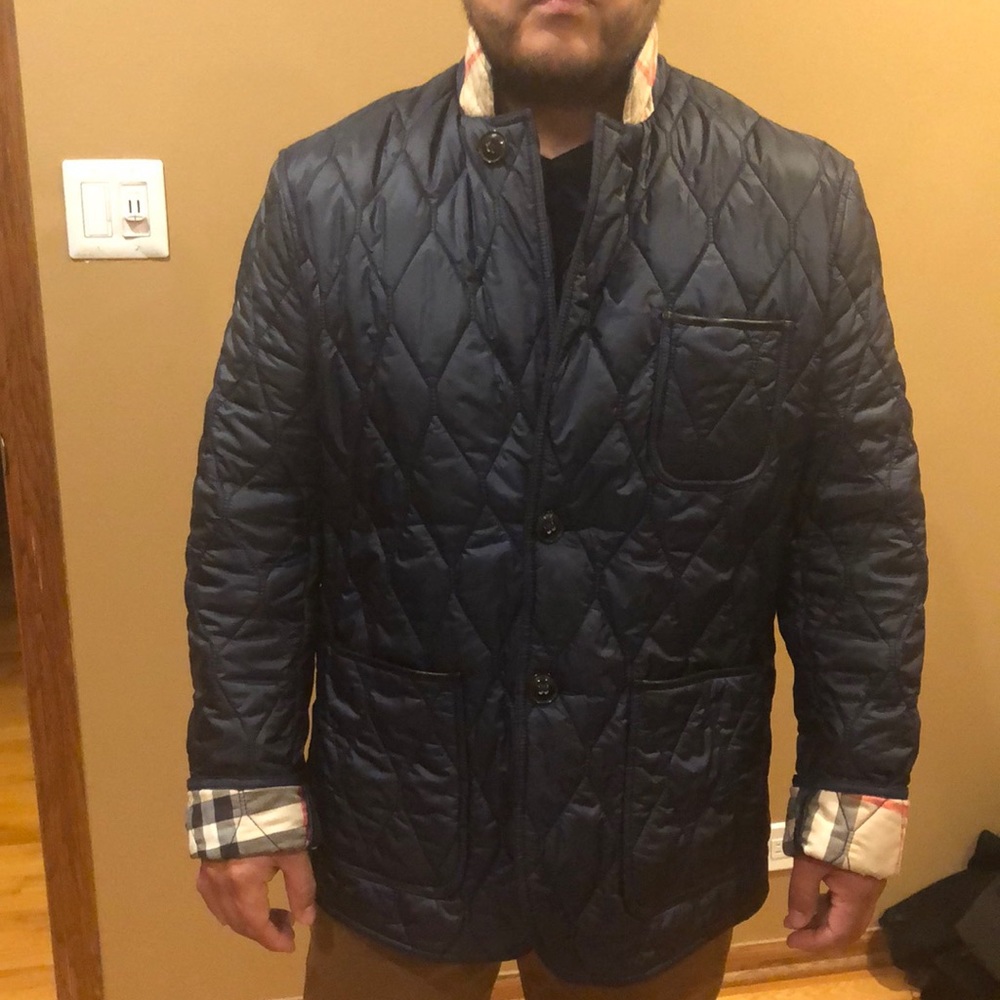 Dark navy Burberry jacket